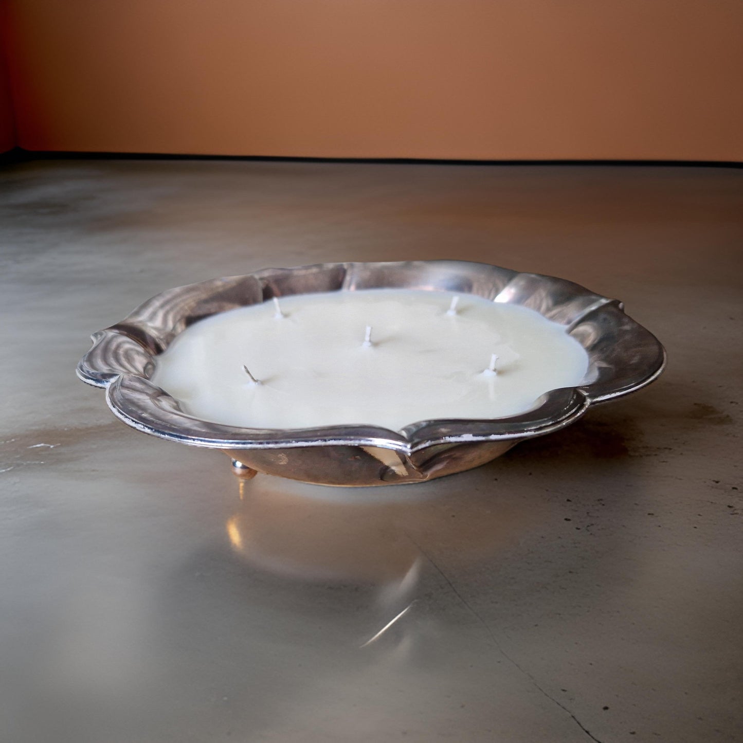 Flower-Shaped Bowl Candle – Vintage Bookshop Scent-3