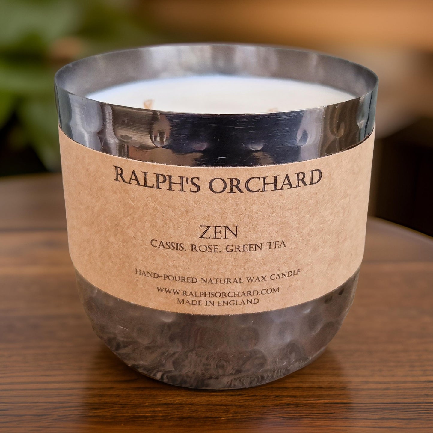 Zen: Cassis, Rose, Green Tea Scented Candle-2