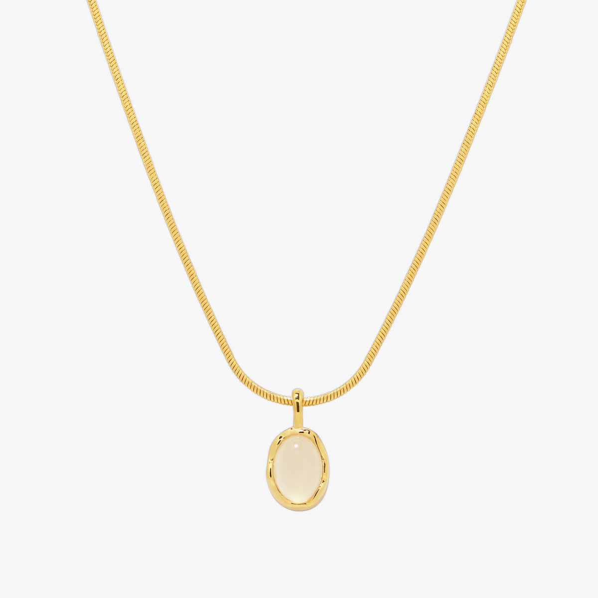White moonstone necklace-1